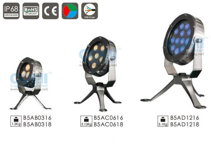 B5AB0316 B5AB0318 3pcs * Unterwasserscheinwerferlicht-Befestigung 2W LED mit der Klammer und Stativ 360°Angle justierbar 0