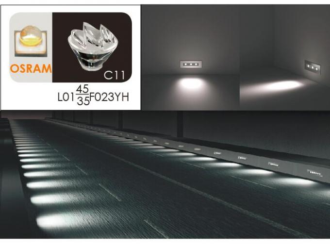Asymetrische vertiefte LED Schritt-Lichter des modernen Entwurfs-IP65/IP67 24V oder 110V 220V 3 * 2W 4