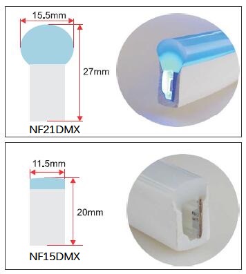 zugängliche DMX Neon-LED Neonbeleuchtung 24V 5050 RGB 8 Pixel/Meter IP68 imprägniert 2