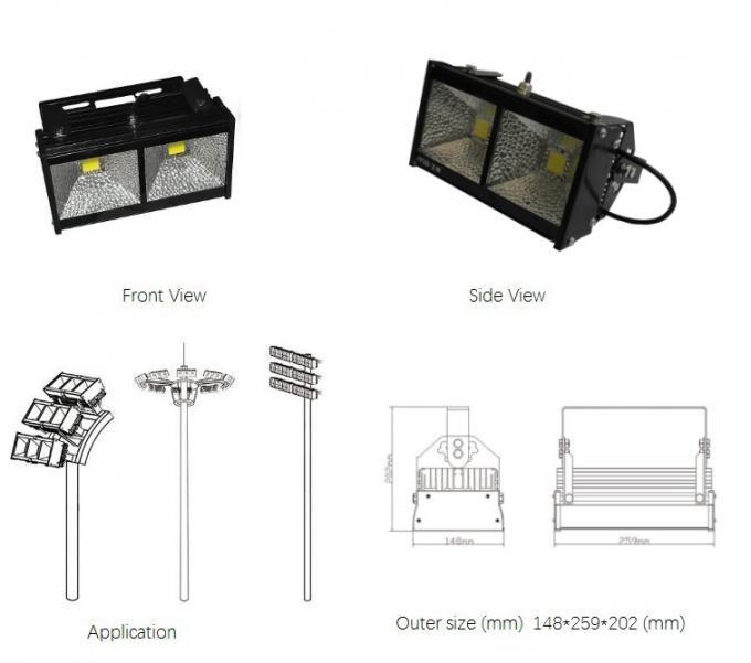 60W integrierte Flut-Lampen des Chip-LED im Freien, Handelsbewertung der flut-Licht-IP65 1